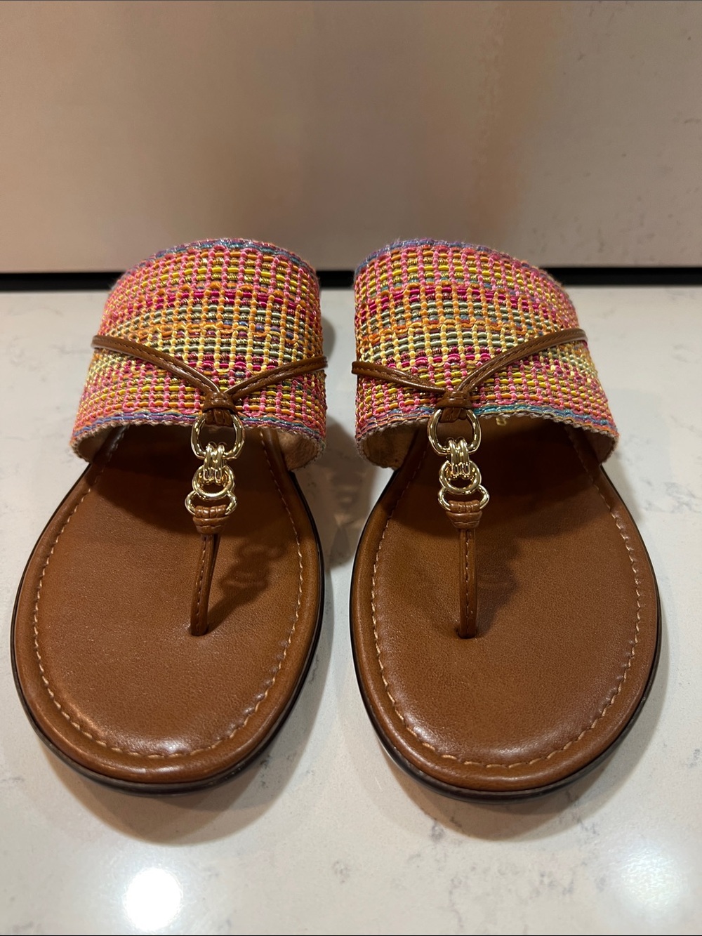 Italian Shoemakers Multicolored Camy Sandal Size 8 - Picture 5 of 16